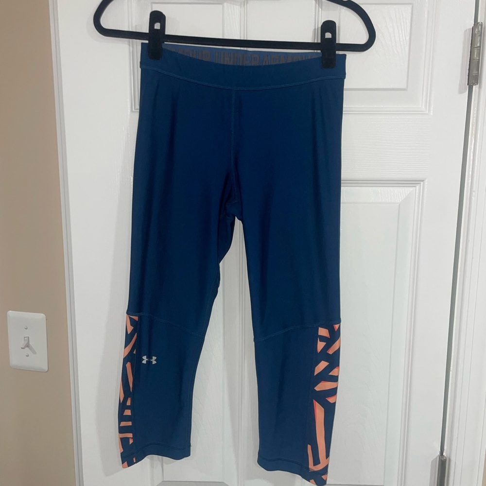 Under Armour Blue and Orange Leggings
